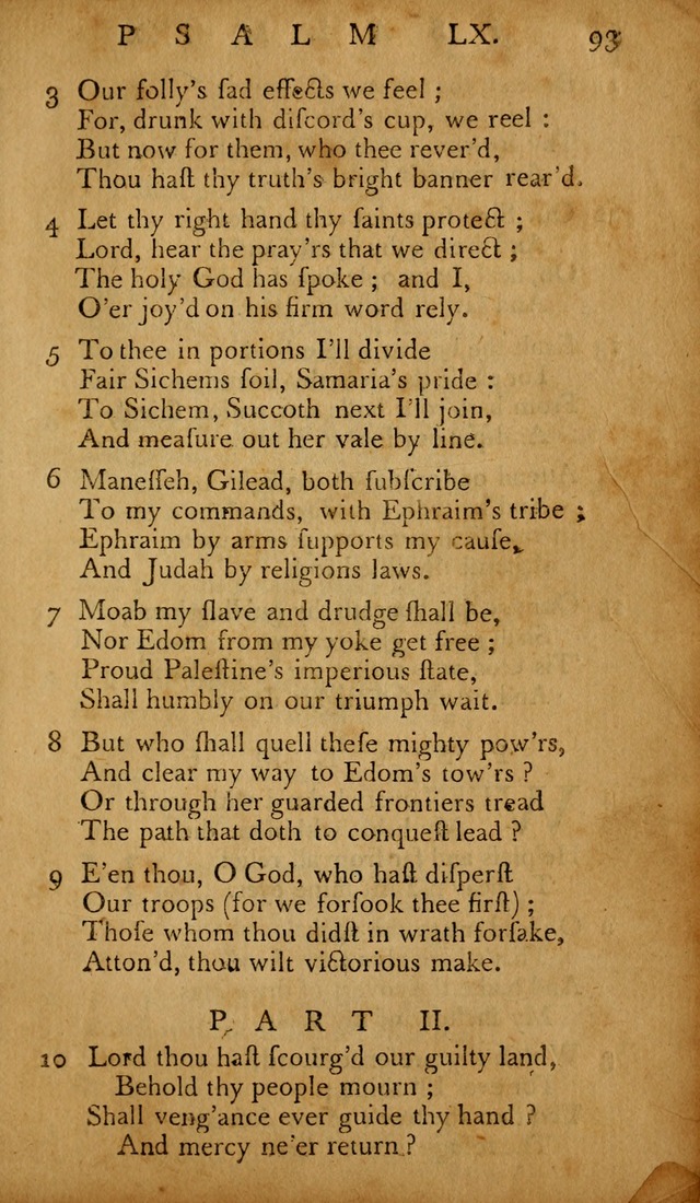 The Psalms of David: with hymns and spiritual songs: also, the catechism, confession of faith, and liturgy of the Reformed Church in the Netherlands page 93