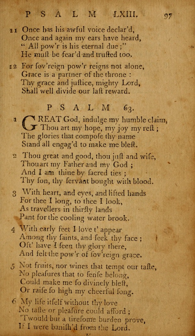 The Psalms of David: with hymns and spiritual songs: also, the catechism, confession of faith, and liturgy of the Reformed Church in the Netherlands page 97