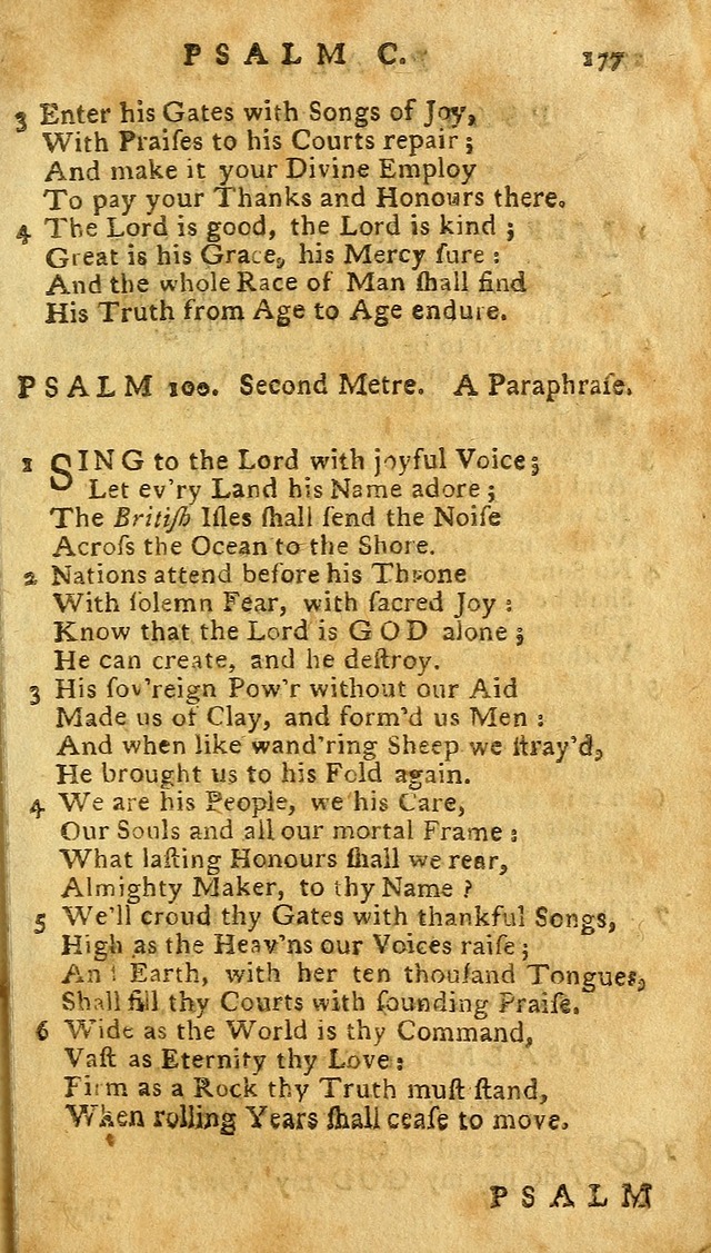 The Psalms of David: imitated in the language of the New Testament. page 177