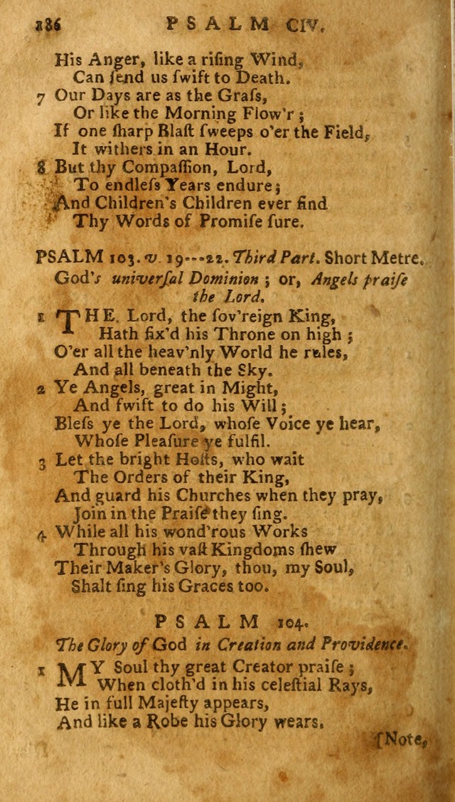 The Psalms of David: imitated in the language of the New Testament. page 186