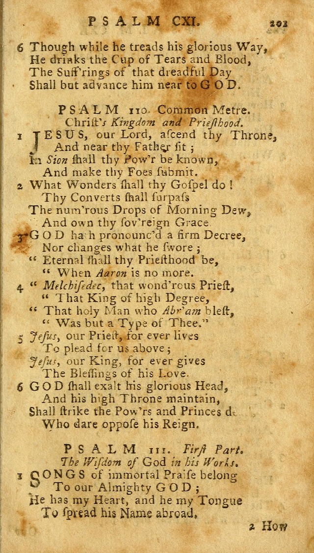 The Psalms of David: imitated in the language of the New Testament. page 201