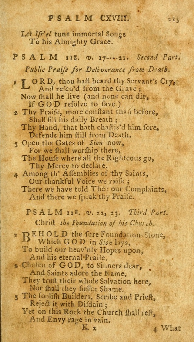 The Psalms of David: imitated in the language of the New Testament. page 213