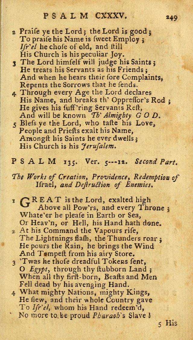 The Psalms of David: imitated in the language of the New Testament. page 249