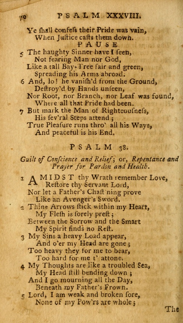 The Psalms of David: imitated in the language of the New Testament. page 70