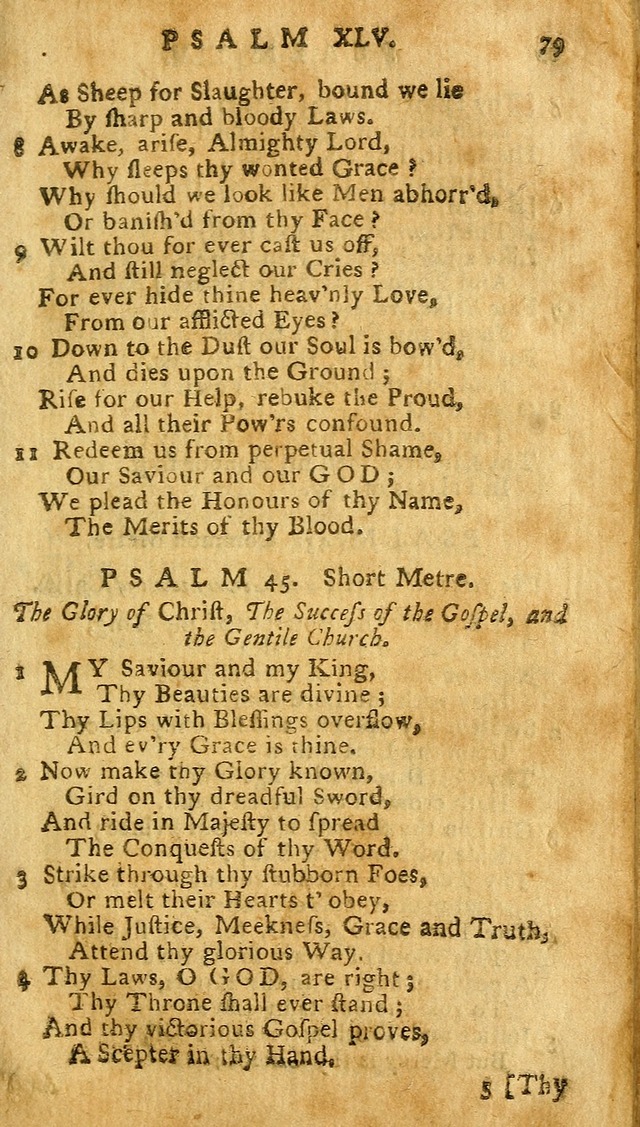 The Psalms of David: imitated in the language of the New Testament. page 79