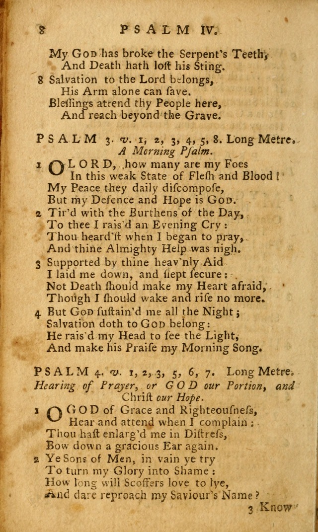 The Psalms of David: imitated in the language of the New Testament. page 8