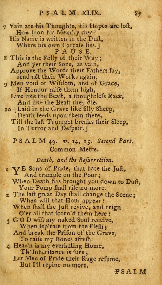 The Psalms of David: imitated in the language of the New Testament. page 87