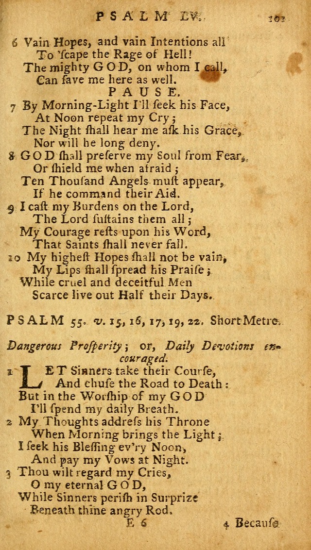 The Psalms of David: imitated in the language of the New Testament, and applied to the Christian state and worship (27th ed.) page 101