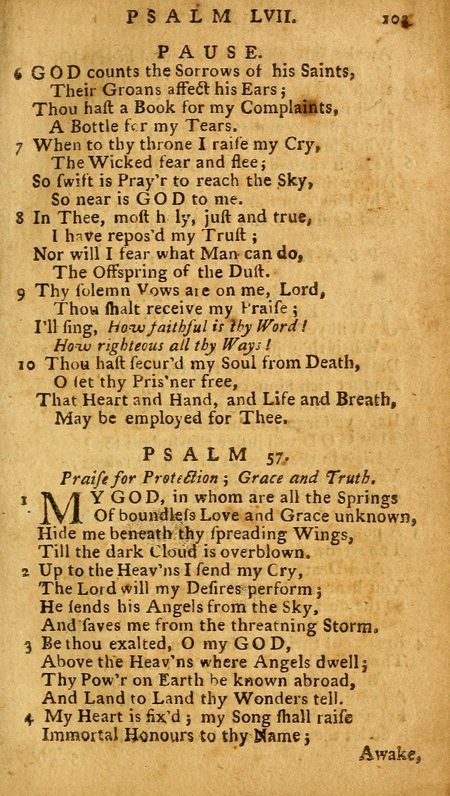 The Psalms of David: imitated in the language of the New Testament, and applied to the Christian state and worship (27th ed.) page 103