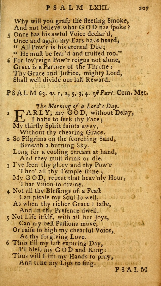 The Psalms of David: imitated in the language of the New Testament, and applied to the Christian state and worship (27th ed.) page 107