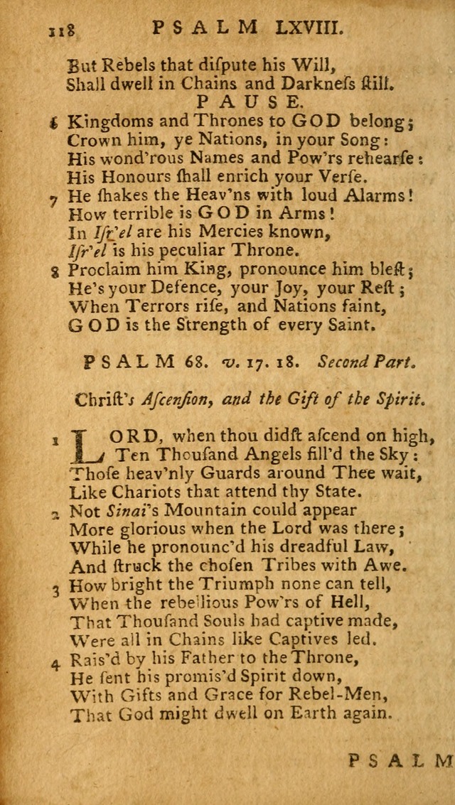 The Psalms of David: imitated in the language of the New Testament, and applied to the Christian state and worship (27th ed.) page 118