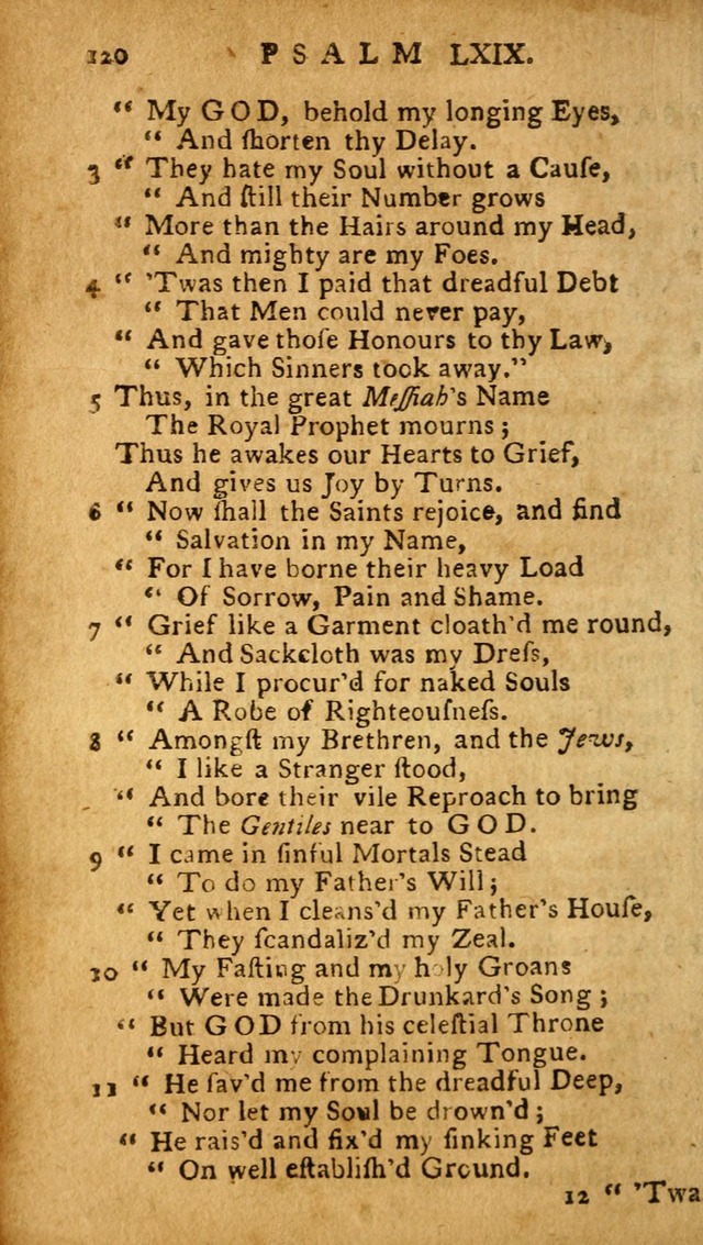 The Psalms of David: imitated in the language of the New Testament, and applied to the Christian state and worship (27th ed.) page 120