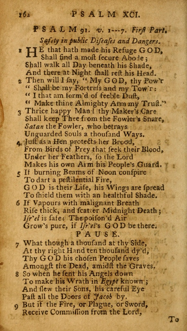 The Psalms of David: imitated in the language of the New Testament, and applied to the Christian state and worship (27th ed.) page 162