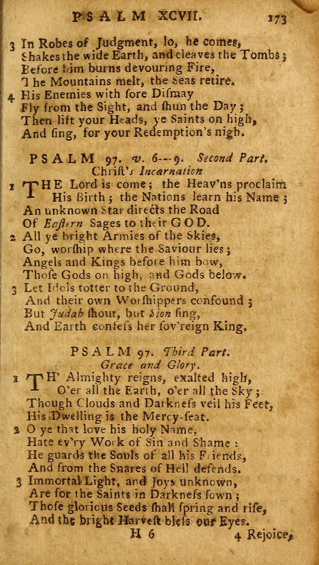 The Psalms of David: imitated in the language of the New Testament, and applied to the Christian state and worship (27th ed.) page 173