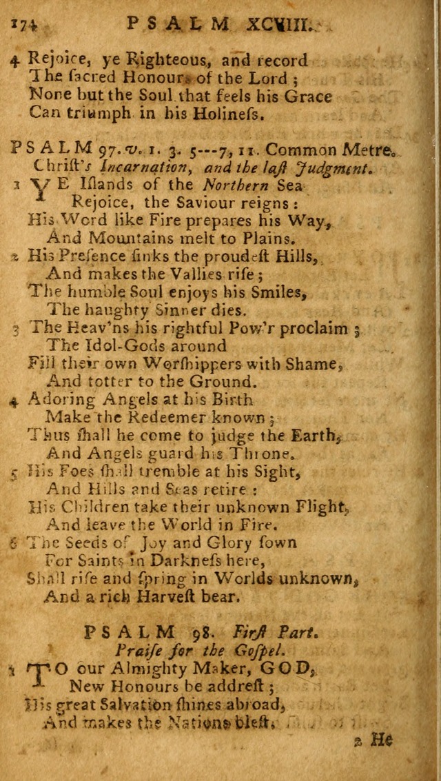 The Psalms of David: imitated in the language of the New Testament, and applied to the Christian state and worship (27th ed.) page 174
