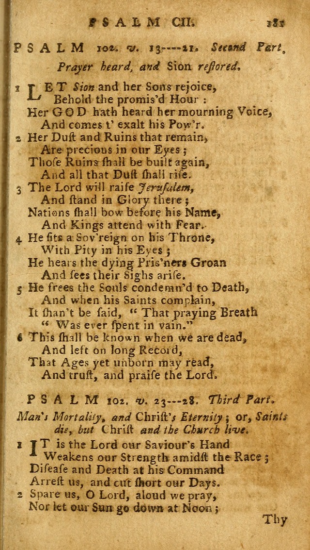 The Psalms of David: imitated in the language of the New Testament, and applied to the Christian state and worship (27th ed.) page 181