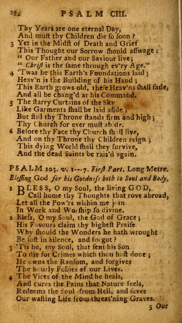 The Psalms of David: imitated in the language of the New Testament, and applied to the Christian state and worship (27th ed.) page 182