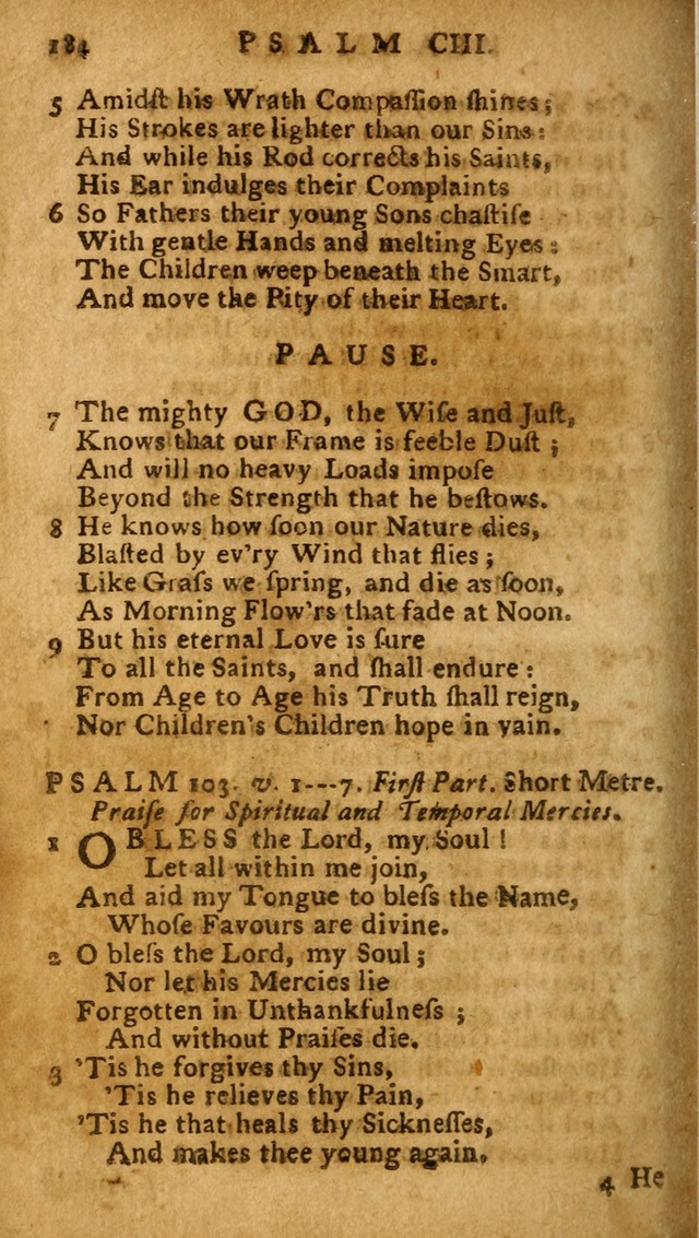 The Psalms of David: imitated in the language of the New Testament, and applied to the Christian state and worship (27th ed.) page 184