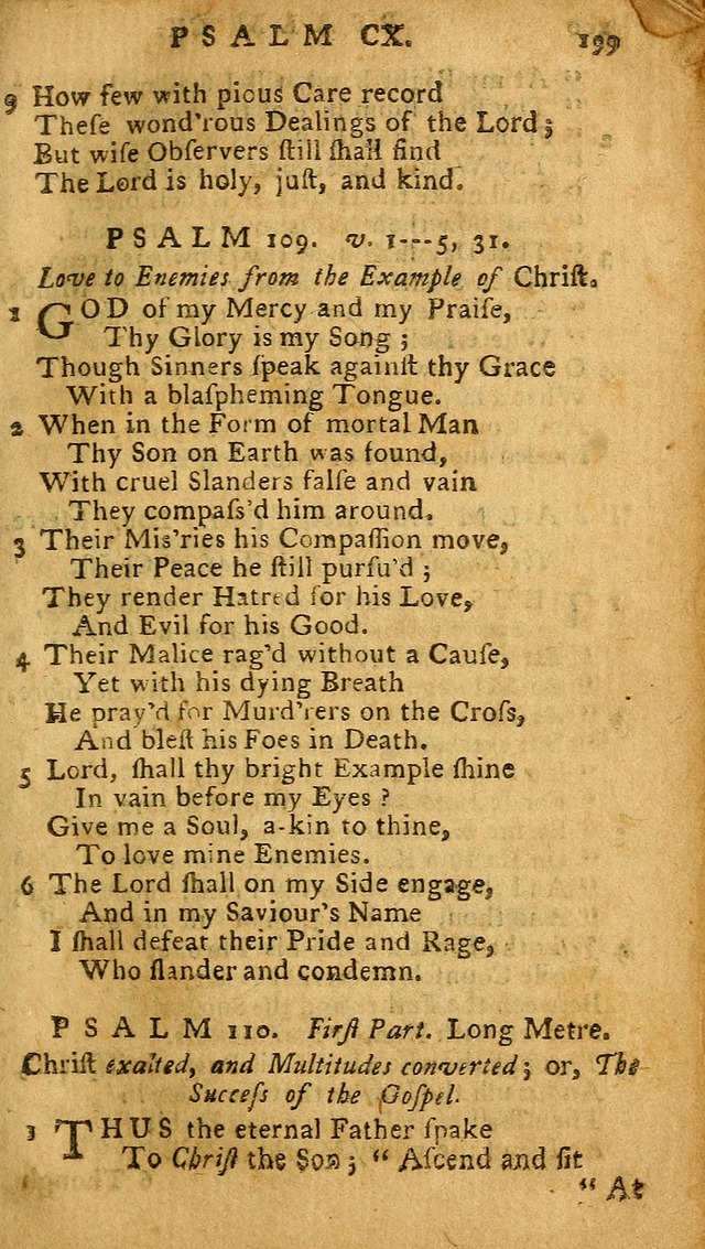 The Psalms of David: imitated in the language of the New Testament, and applied to the Christian state and worship (27th ed.) page 199