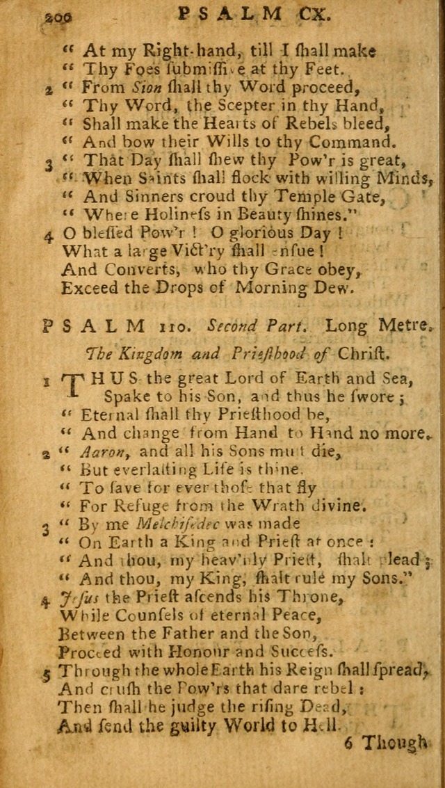 The Psalms of David: imitated in the language of the New Testament, and applied to the Christian state and worship (27th ed.) page 200