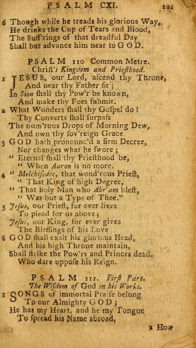 The Psalms of David: imitated in the language of the New Testament, and applied to the Christian state and worship (27th ed.) page 201