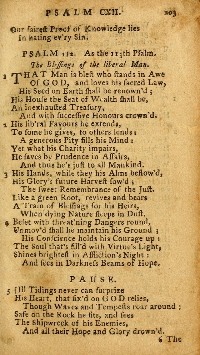 The Psalms of David: imitated in the language of the New Testament, and applied to the Christian state and worship (27th ed.) page 203