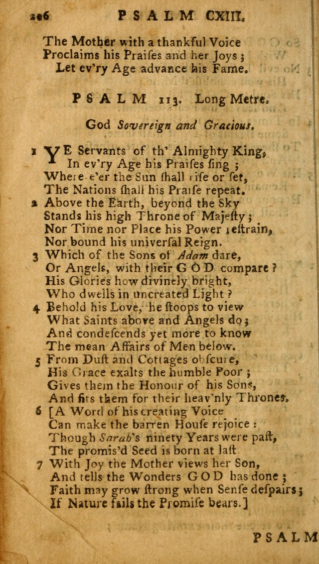 The Psalms of David: imitated in the language of the New Testament, and applied to the Christian state and worship (27th ed.) page 206