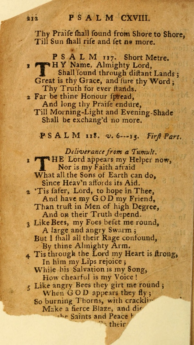 The Psalms of David: imitated in the language of the New Testament, and applied to the Christian state and worship (27th ed.) page 212