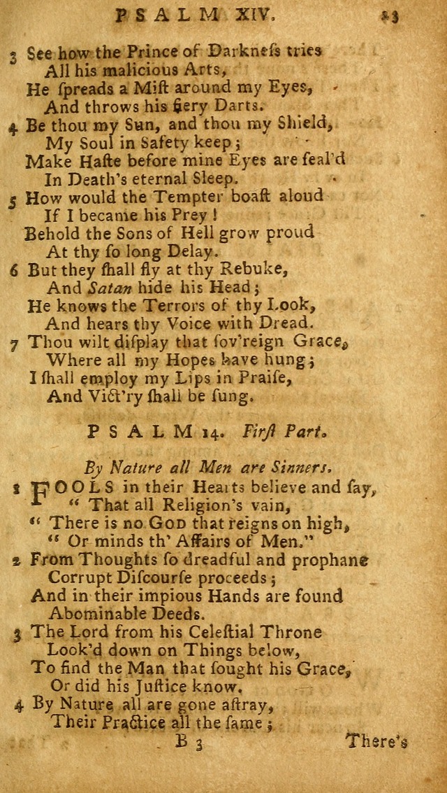 The Psalms of David: imitated in the language of the New Testament, and applied to the Christian state and worship (27th ed.) page 23