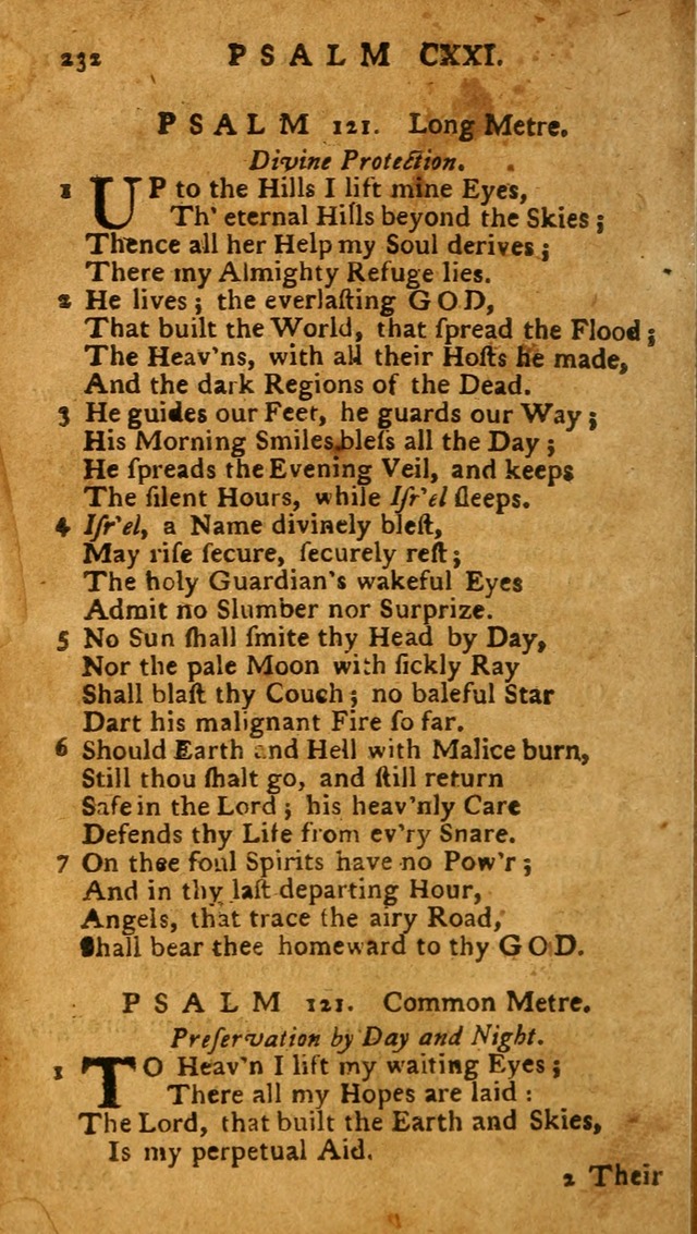 The Psalms of David: imitated in the language of the New Testament, and applied to the Christian state and worship (27th ed.) page 232