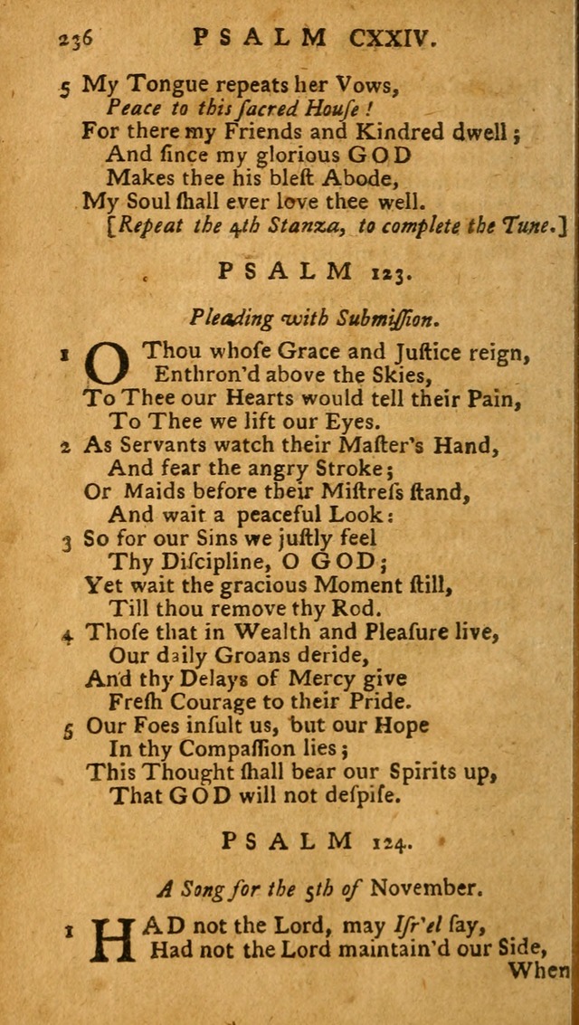 The Psalms of David: imitated in the language of the New Testament, and applied to the Christian state and worship (27th ed.) page 236