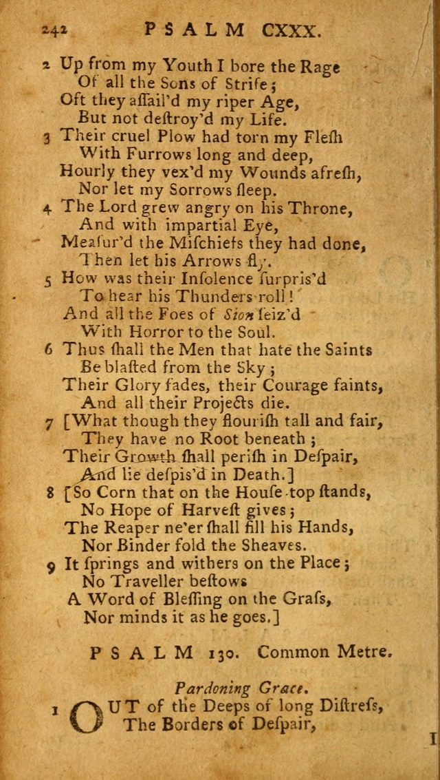 The Psalms of David: imitated in the language of the New Testament, and applied to the Christian state and worship (27th ed.) page 242