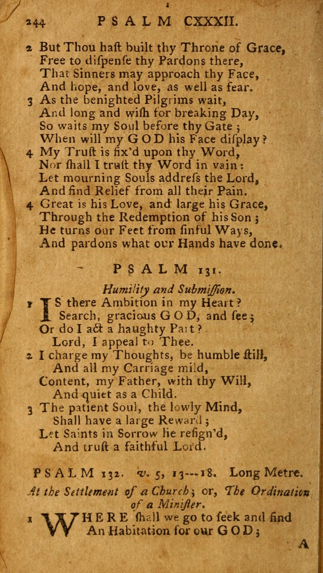 The Psalms of David: imitated in the language of the New Testament, and applied to the Christian state and worship (27th ed.) page 244