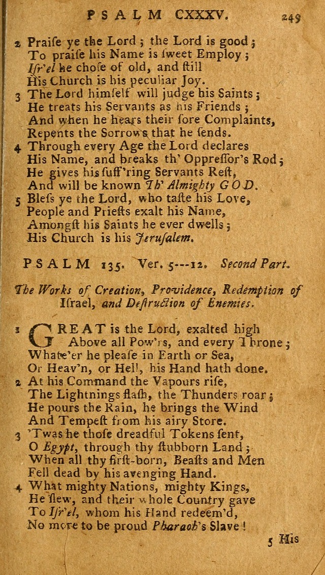 The Psalms of David: imitated in the language of the New Testament, and applied to the Christian state and worship (27th ed.) page 249