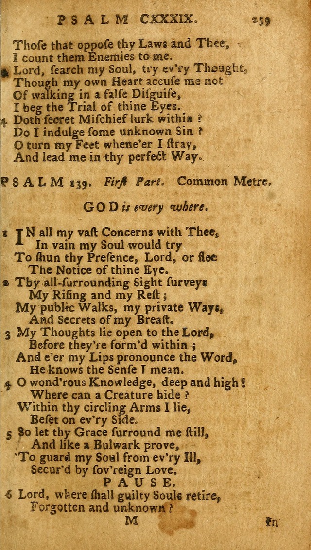 The Psalms of David: imitated in the language of the New Testament, and applied to the Christian state and worship (27th ed.) page 259