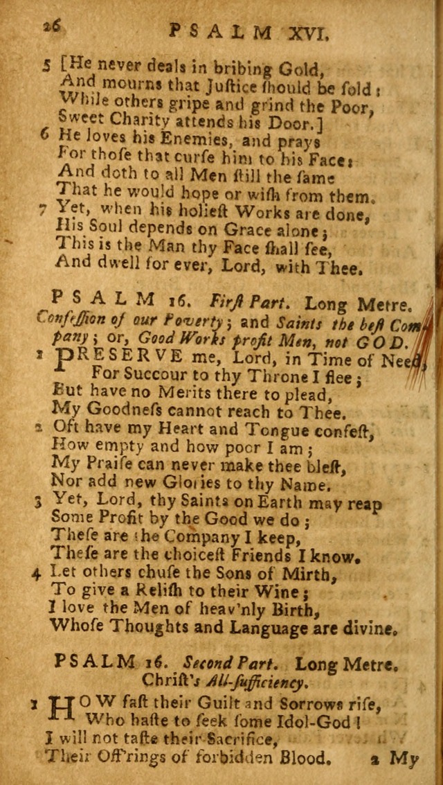 The Psalms of David: imitated in the language of the New Testament, and applied to the Christian state and worship (27th ed.) page 26