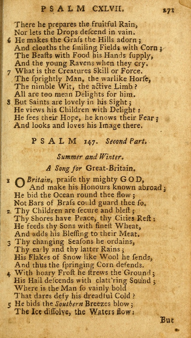 The Psalms of David: imitated in the language of the New Testament, and applied to the Christian state and worship (27th ed.) page 271