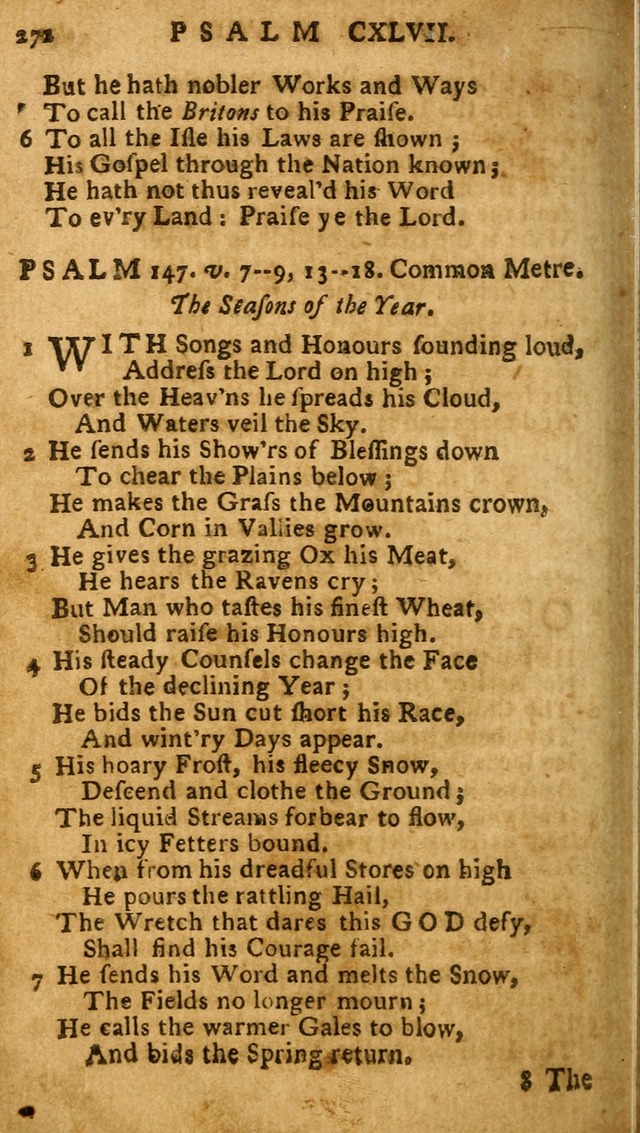 The Psalms of David: imitated in the language of the New Testament, and applied to the Christian state and worship (27th ed.) page 272