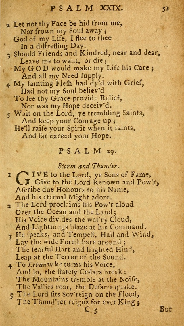 The Psalms of David: imitated in the language of the New Testament, and applied to the Christian state and worship (27th ed.) page 51