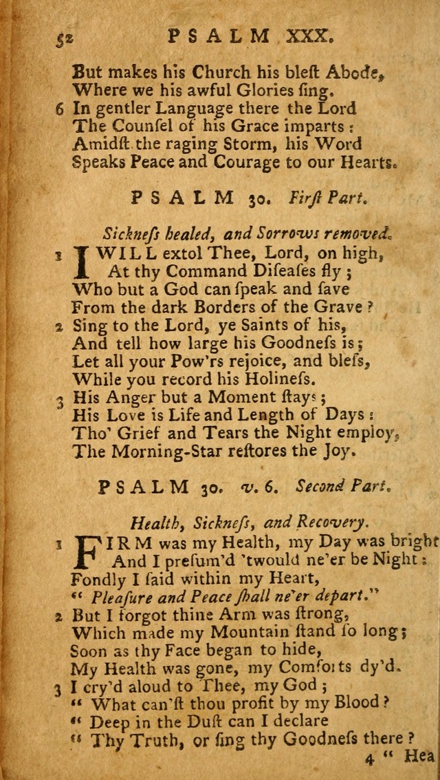 The Psalms of David: imitated in the language of the New Testament, and applied to the Christian state and worship (27th ed.) page 52