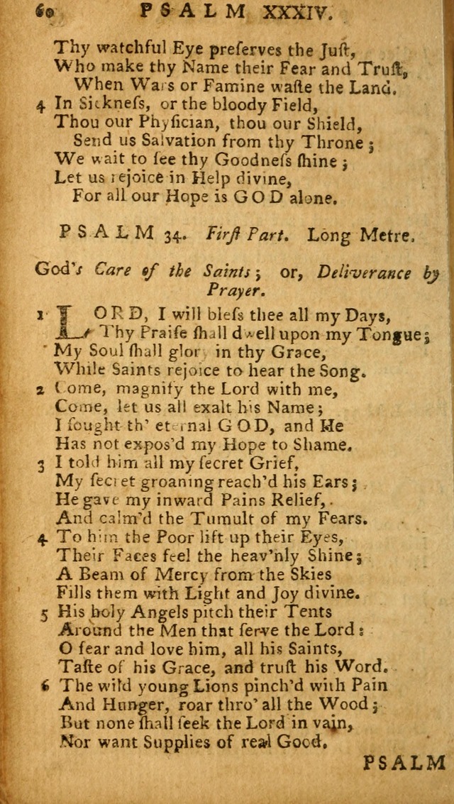 The Psalms of David: imitated in the language of the New Testament, and applied to the Christian state and worship (27th ed.) page 60