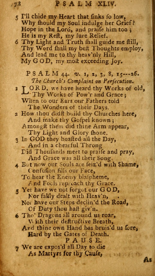 The Psalms of David: imitated in the language of the New Testament, and applied to the Christian state and worship (27th ed.) page 78