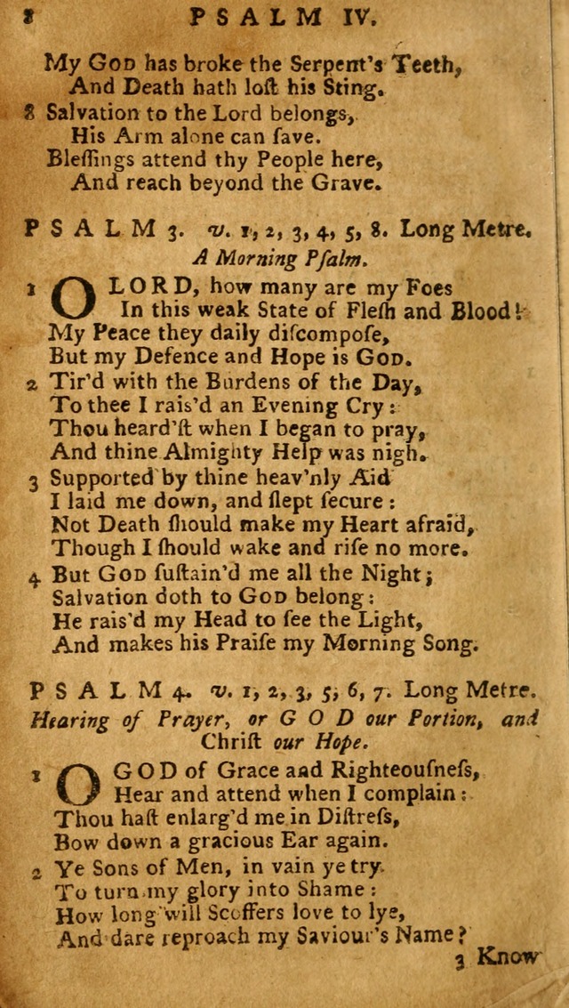 The Psalms of David: imitated in the language of the New Testament, and applied to the Christian state and worship (27th ed.) page 8