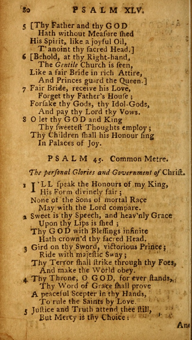 The Psalms of David: imitated in the language of the New Testament, and applied to the Christian state and worship (27th ed.) page 80