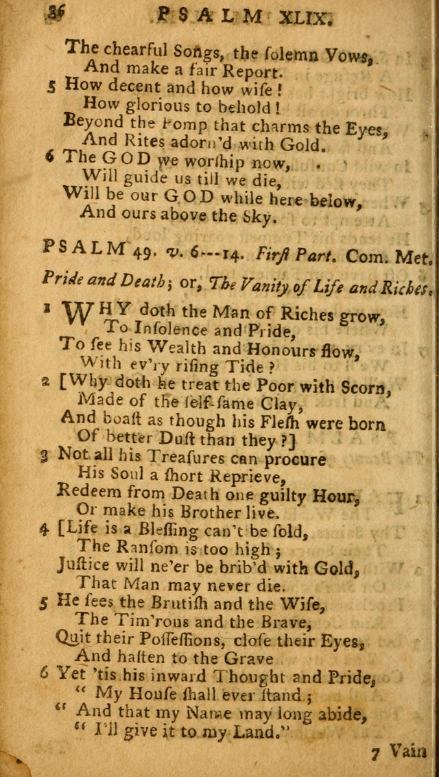 The Psalms of David: imitated in the language of the New Testament, and applied to the Christian state and worship (27th ed.) page 86