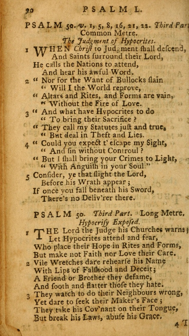 The Psalms of David: imitated in the language of the New Testament, and applied to the Christian state and worship (27th ed.) page 90