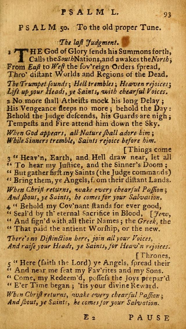 The Psalms of David: imitated in the language of the New Testament, and applied to the Christian state and worship (27th ed.) page 93