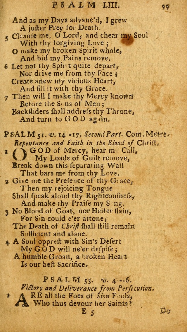 The Psalms of David: imitated in the language of the New Testament, and applied to the Christian state and worship (27th ed.) page 99