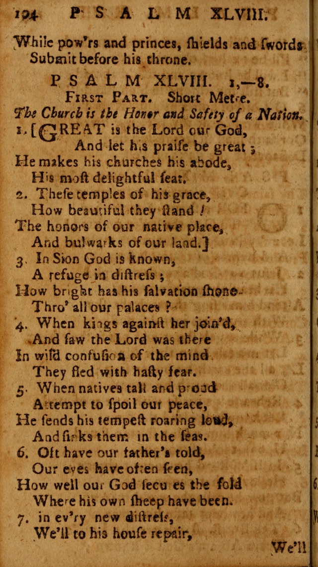 The Psalms of David: imitated in the language of the New Testament, and applied to the Christian state and worship page 104