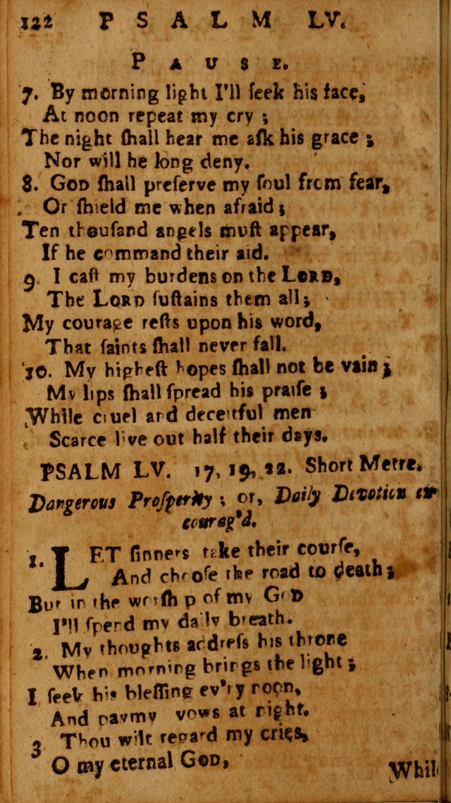 The Psalms of David: imitated in the language of the New Testament, and applied to the Christian state and worship page 122